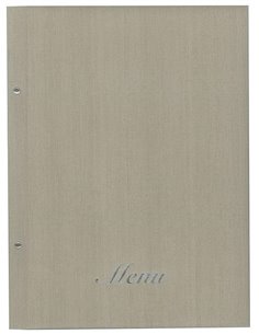 Next μενού εστιατορίου fabric μπεζ 24x32εκ. με 10 ζελατίνες και βίδες. Δυνατότητα εκτύπωσης