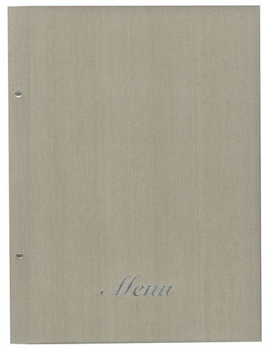 Next μενού εστιατορίου fabric μπεζ 24x32εκ. με 10 ζελατίνες και βίδες. Δυνατότητα εκτύπωσης