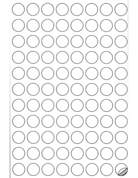 Markin ετικέτες αυτοκόλ. χρυσές ø20mm 88/φ 10φ Α4