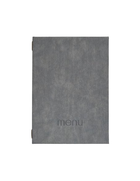 Next μενού εστιατορίου PU bali γκρι με κρυφό λάστιχο 23x32εκ. Δυνατότητα εκτύπωσης