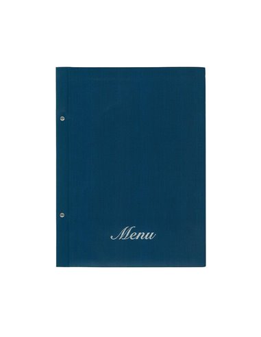 Next μενού εστιατορίου fabric μπλε με 10 ζελατίνες και βίδες 24x32εκ. Δυνατότητα εκτύπωσης