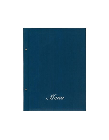 Next μενού εστιατορίου fabric μπλε με 10 ζελατίνες και βίδες 24x32εκ. Δυνατότητα εκτύπωσης