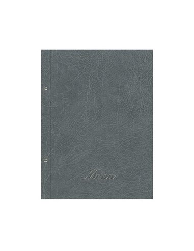 Next μενού εστιατορίου old leather γκρι με 10 ζελατίνες και βίδες 24x32εκ. Δυνατότητα εκτύπωσης