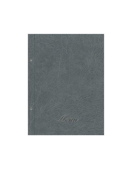 Next μενού εστιατορίου old leather γκρι με 10 ζελατίνες και βίδες 24x32εκ. Δυνατότητα εκτύπωσης