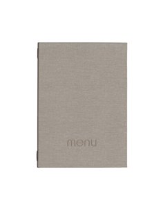 Next μενού εστιατορίου PU nomads γκρι ανοιχτό με κρυφό λάστιχο 23x32εκ. Δυνατότητα εκτύπωσης