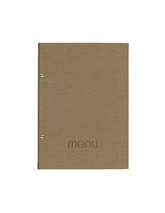 Next μενού εστιατορίου PU nomads καφέ με 10 ζελατίνες και βίδες 24x32εκ. Δυνατότητα εκτύπωσης