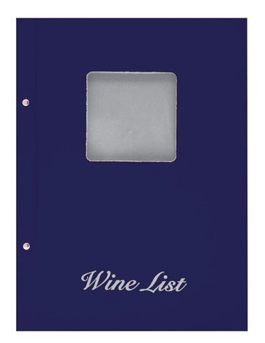 Next wine list με παράθυρο basic μπλε 23,5x32εκ.