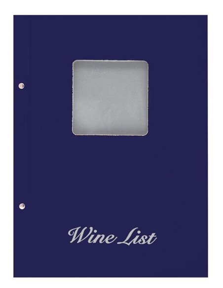 Next wine list με παράθυρο basic μπλε 23,5x32εκ.