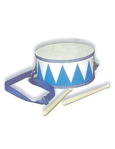 Ντραμ ξύλινο μπλε Υ10x20x20εκ.