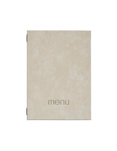 Next μενού εστιατορίου PU bali μπεζ με κρυφό λάστιχο 23x32εκ. Δυνατότητα εκτύπωσης