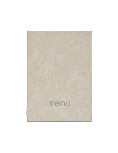 Next μενού εστιατορίου PU bali μπεζ με κρυφό λάστιχο 23x32εκ. Δυνατότητα εκτύπωσης