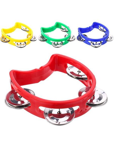 Ντέφι μισοφέγγαρο με 4 κουδουνάκια 13x11εκ.