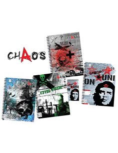 Next chaos τετρ. σπιράλ mini 8x15εκ. 2θεμ.