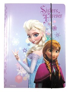 Frozen σχολικός φάκελος με λάστιχο 34x32x0.5εκ.