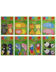 Αυτοκόλλητα χαρτάκια σημειώσεων ζωάκια 8 σχέδια