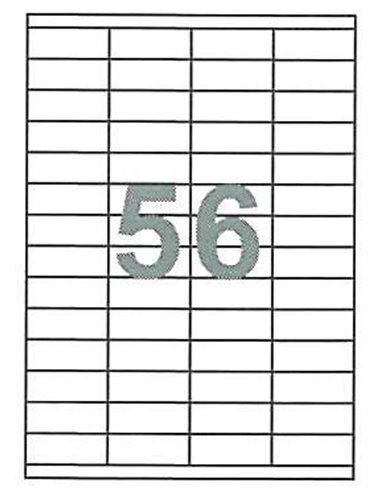 Fleks ετικέτ. αυτοκόλ. λευκές 52.5x21.2mm 56/φ 100φ Α4