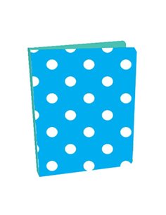 Next κλασέρ "Πουά" μπλε με 2 κρίκους Υ26x21εκ.