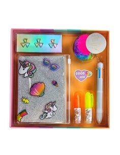 Σετ γραφικής ύλης unicorn 11 τεμ. σε κουτί δώρου Υ3x22×22εκ.