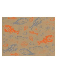 Next σουπλά εστιατορίου κραφτ Sea food 250τεμ. 70γρ. 42x30εκ.