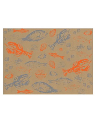 Next σουπλά εστιατορίου κραφτ Sea food 250τεμ. 70γρ. 42x30εκ.