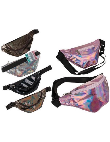 Τσαντάκια μέσης σε 5 μεταλλικά χρώματα 32x13εκ.