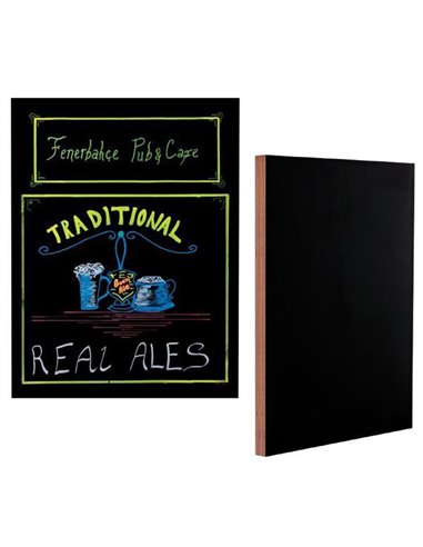 Πίνακας τοίχου μαύρος χωρίς κορνίζα 60x80εκ.