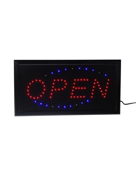 Οθόνη led "Open" αλουμινίου 48,5x25εκ.
