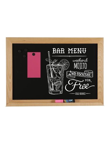 Μαυροπίνακας γραφής μαγνητικός Υ40x60εκ.