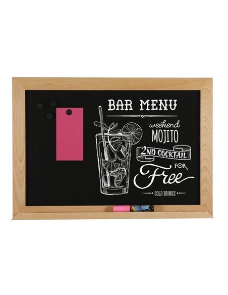 Μαυροπίνακας γραφής μαγνητικός Υ40x60εκ.