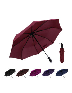 Ομπρέλα σπαστή, αυτόματη 6 σκούρα χρώματα Ø55εκ.