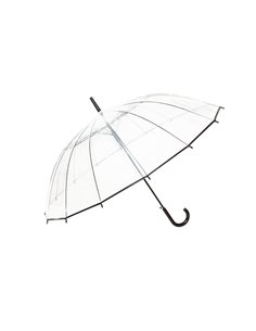 Ομπρέλα αυτόματη διάφανη κοκτέηλ 2 χρώματα Ø88εκ.