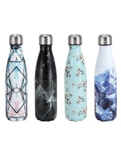 Θερμός Printed με διπλά τοιχώματα 500ml σε 4 σχέδια