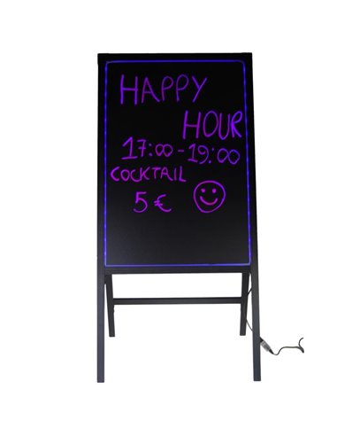 Πίνακας led επιδαπέδιος με κορνίζα αλουμινίου Υ100x50εκ