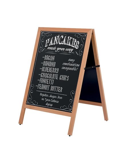 Πίνακας μενού εστιατορίου διπλής όψης εξωτ. χώρου 60x78εκ.