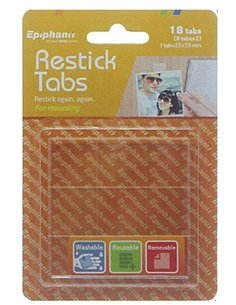 Restick tabs 2όψεων 25x25 χιλ.