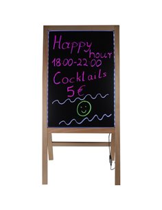 Πίνακας led επιδαπέδιος με ξύλινη κορνίζα Υ100x50εκ