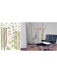 Αυτοκόλλητα τοίχου 50x70εκ. "μπαμπού"