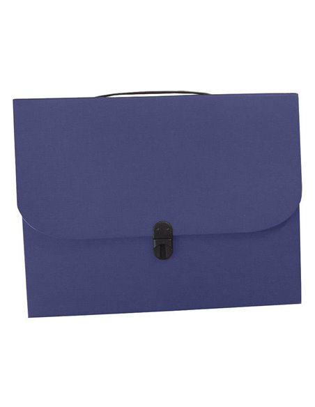 Next τσάντα συνεδρίων με κούμπωμα classic μπλε Υ36x28x4εκ.