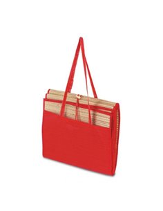 Ψάθα κόκκινη σε θήκη 100x170εκ.