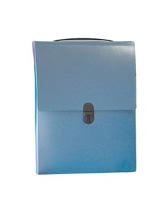 Next τσάντα συνεδρίων όρθια PP μπλε διάφανη Υ32x24x5εκ.