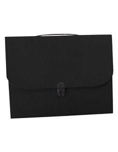 Next τσάντα συνεδρίων με κούμπωμα classic μαύρη Υ36x28x4εκ.