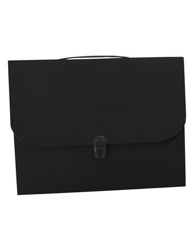 Next τσάντα συνεδρίων με κούμπωμα classic μαύρη Υ36x28x4εκ.