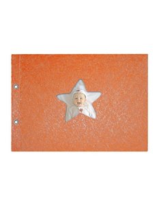 Next βιβλίο ευχών βάπτισης πορτοκαλί 31x22εκ.