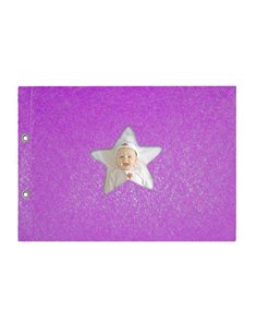 Next βιβλίο ευχών βάπτισης μωβ 31x22εκ.