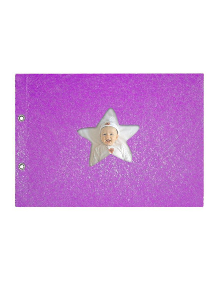 Next βιβλίο ευχών βάπτισης μωβ 31x22εκ.