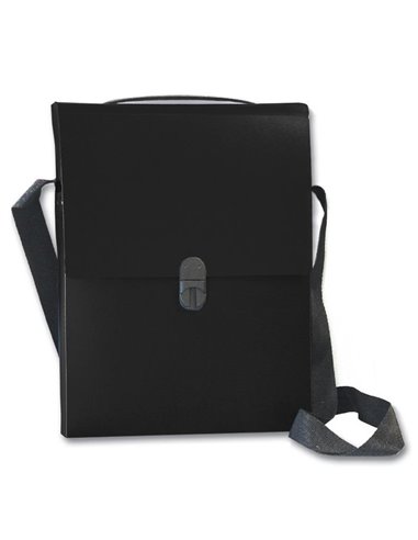 Next τσάντα συνεδρίων με ιμάντα PP μαύρη Υ32x24x5εκ.