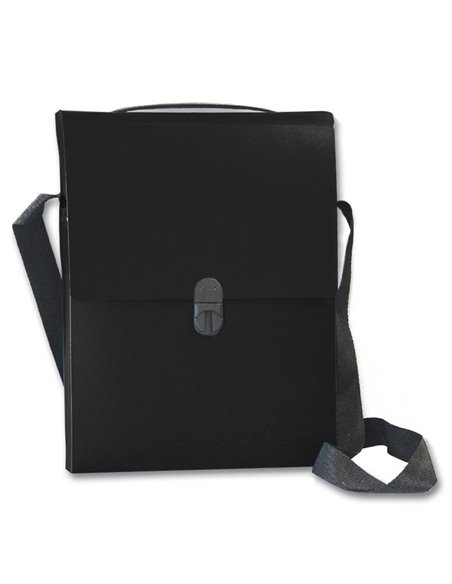 Next τσάντα συνεδρίων με ιμάντα PP μαύρη Υ32x24x5εκ.