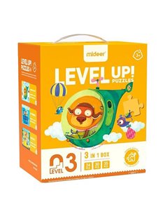 Mideer παζλ 3 σε 1 - Level Up 3 "Free Navigation" 24,30 - 35τμχ