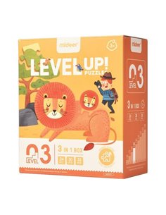 Mideer παζλ 3 σε 1 - Level Up 3 "Natural Science" 24,30 - 35τμχ