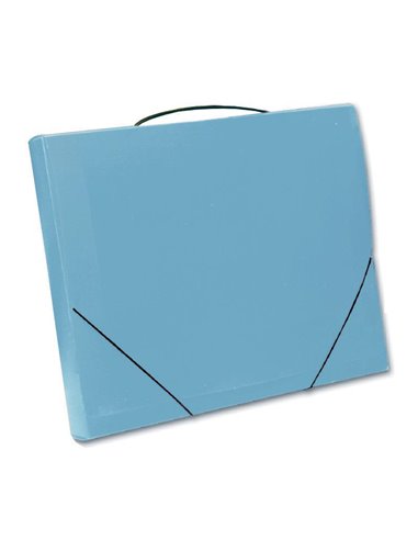 Next τσάντα συνεδρίων με λάστιχο PP μπλε διάφανη Υ35x26x4εκ.